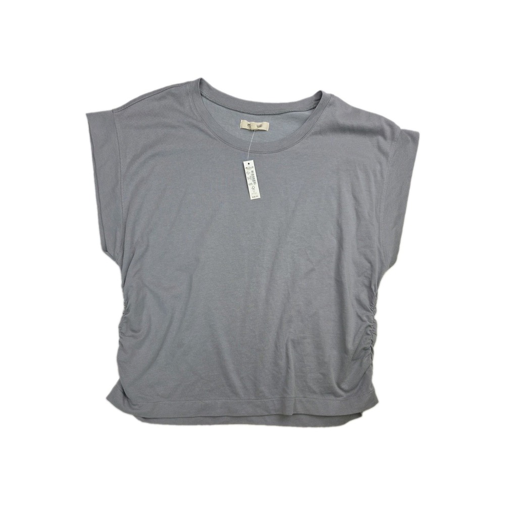 NEW Madewell Side Cinch Muscle Tee Gray with‎ Tags Size Women XL Peru